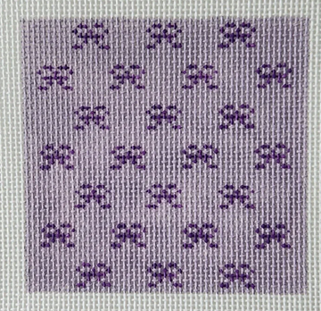 Purple Bow Square Coaster