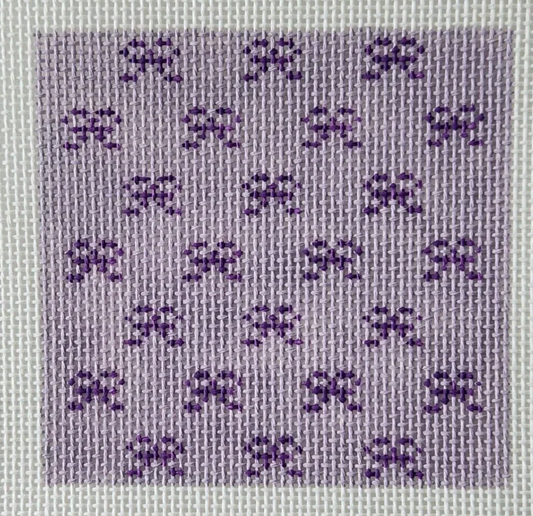Purple Bow Square Coaster