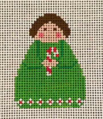 Green Angel with Candy Cane