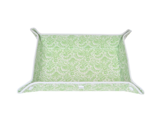 Large Snap Tray Batik Leaf Green