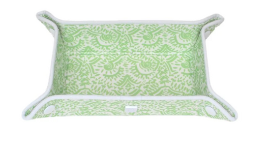 Small Snap Tray Batik Leaf Green