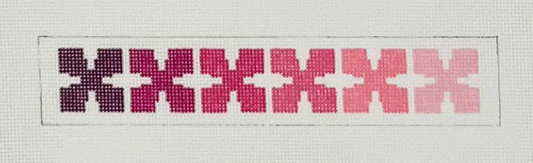 Geo Floral Keyfob Pinks