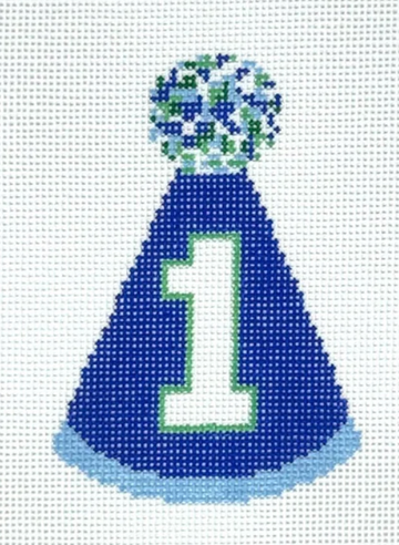 First Birthday Hat Blue