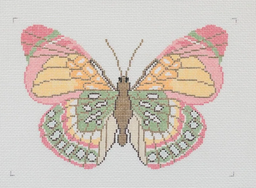 Pink Green Butterfly Large