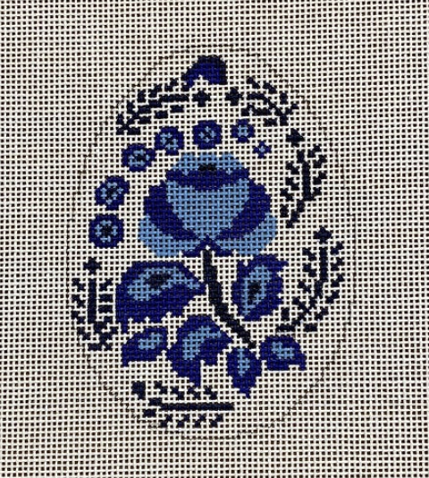 Blue Flower Egg