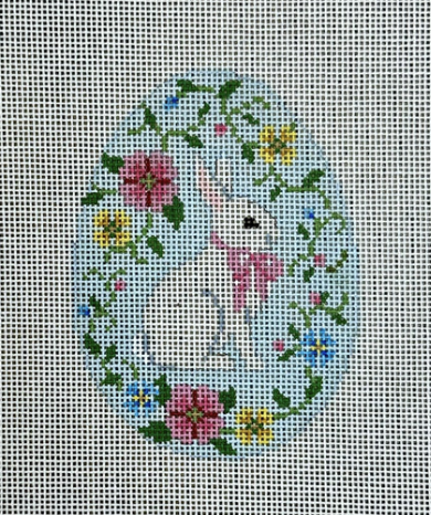 Bunny in Flower Vines