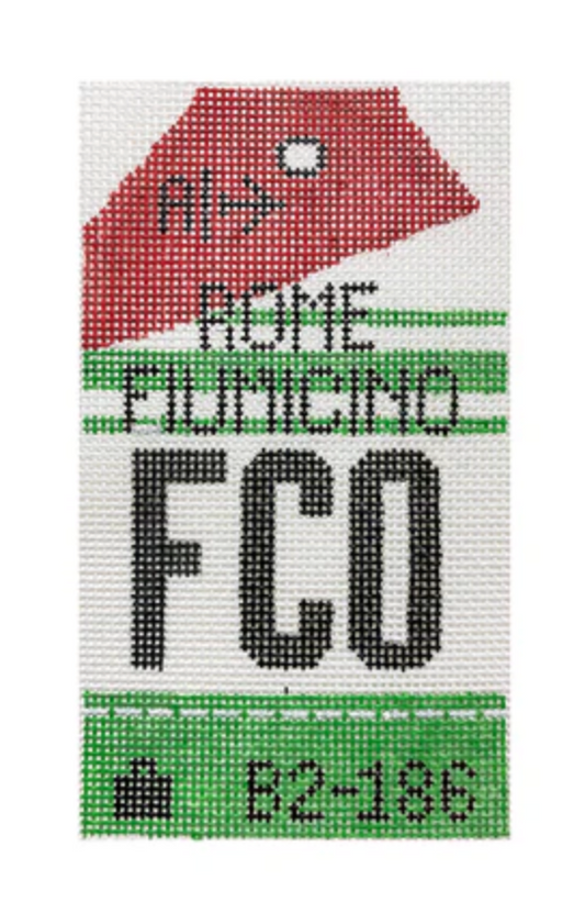 Rome Retro Travel Tag