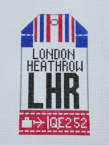 London Heathrow Retro Travel Tag