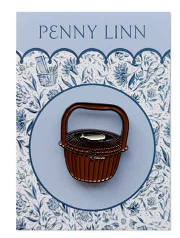 Nantucket Whale Basket Needle Minder