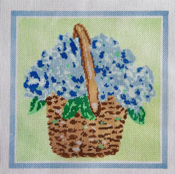 Hydrangea Basket Pillow
