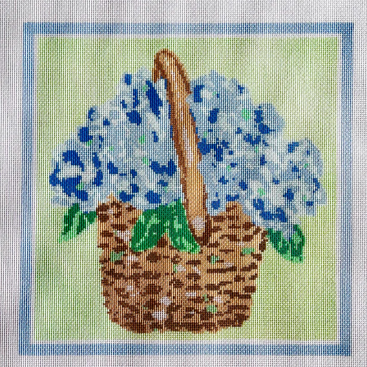 Hydrangea Basket Pillow