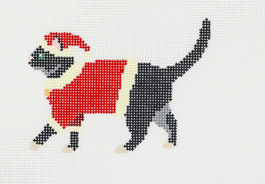 Santa Black Cat