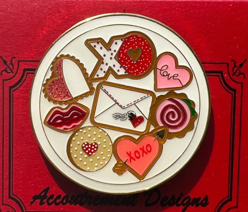 Valentine Cookie Plate Needleminder