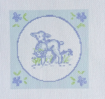 Lamb Square Printed