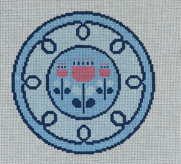 Curlicue Floral Plate