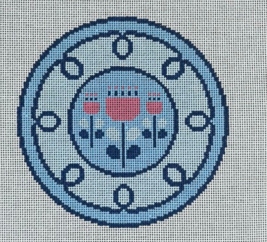 Curlicue Floral Plate