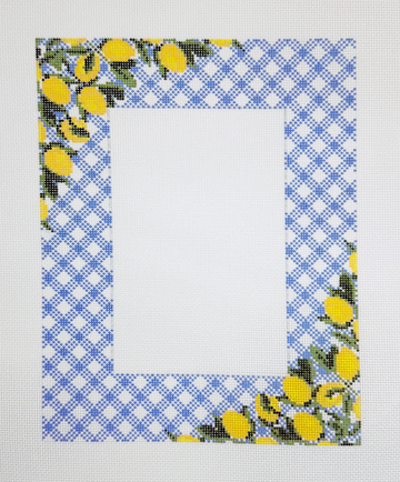 Lemons on Blue Frame