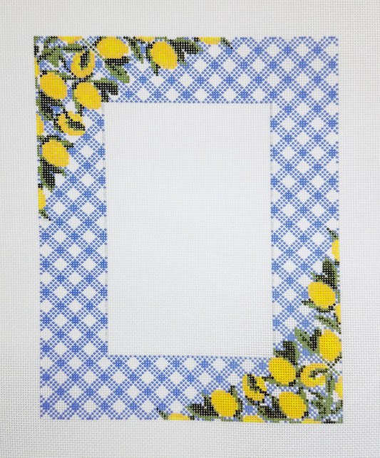 Lemons on Blue Frame