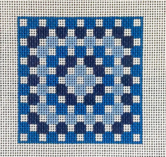 Navy Crochet Square