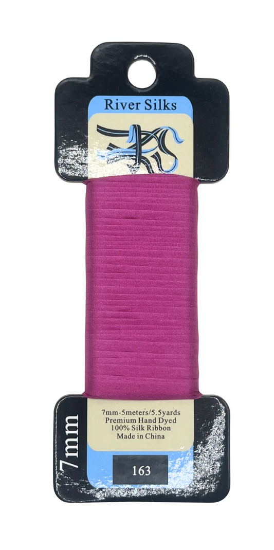 River Silks 7mm 163 Fuchsia Red