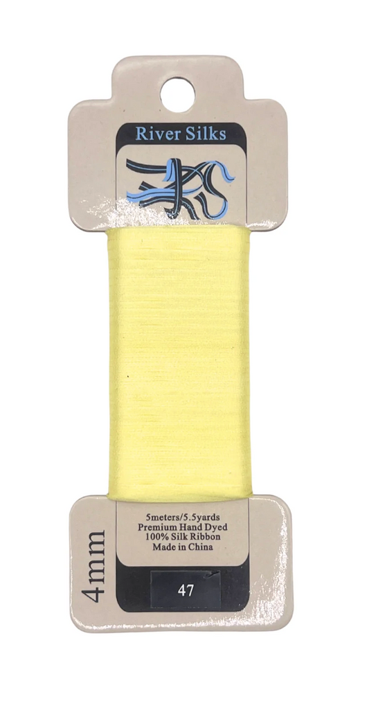 River Silks 4mm 047 Yellow Cream