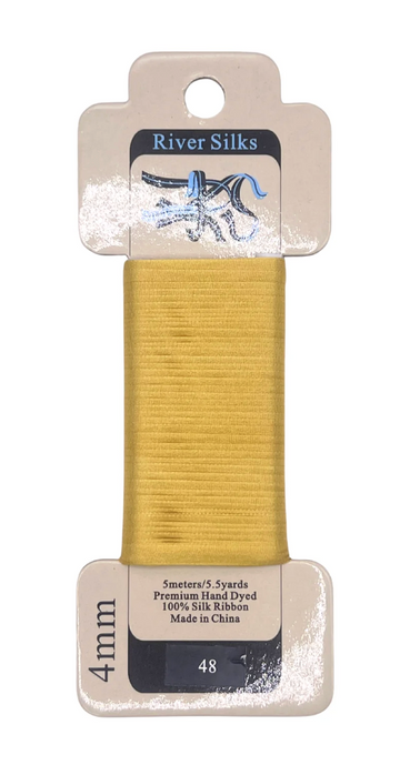 River Silks 4mm 048 Yolk Yellow