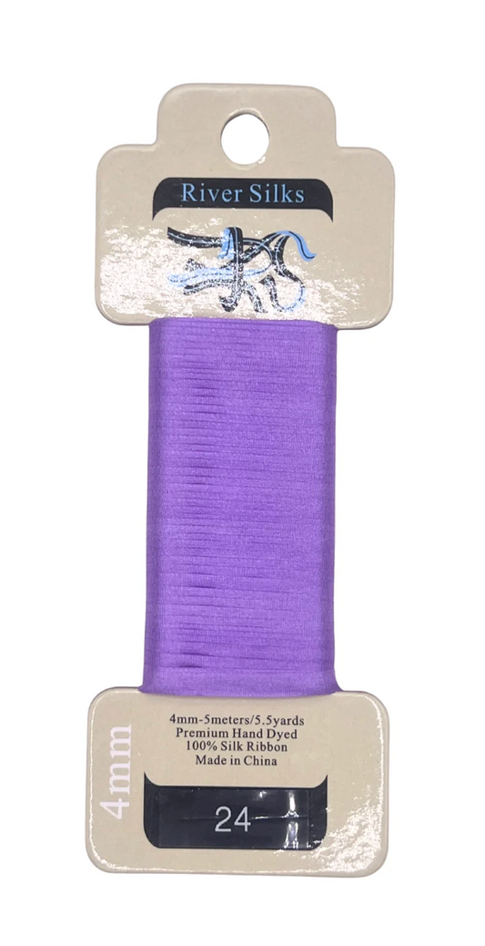 River Silks 4mm 024 Paisley Purple