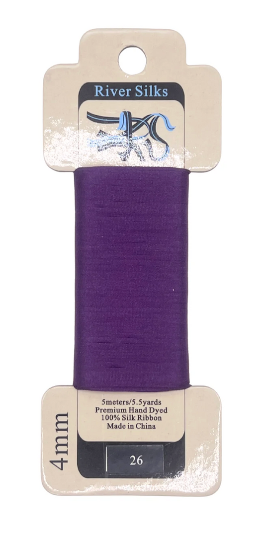 River Silks 4mm 026 Imperial Purple