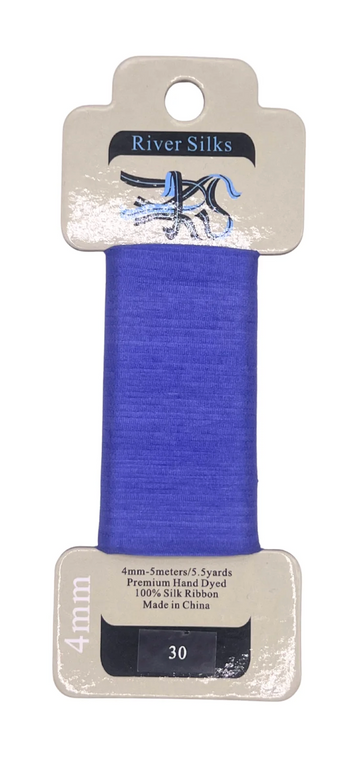 River Silks 4mm 030 Blue Iris