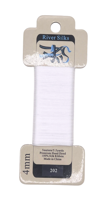 River Silks 4mm 202 White White