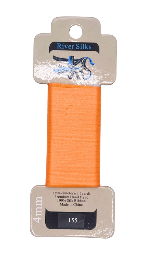 River Silks 4mm 155 Autumn Orange