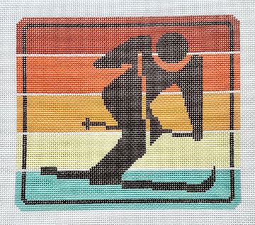 Multi Color Skier Large