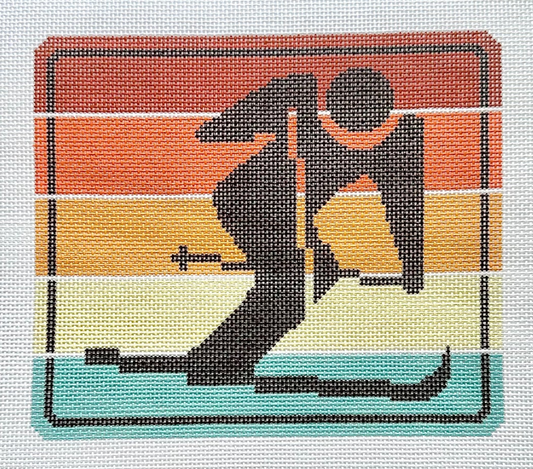 Multi Color Skier Large