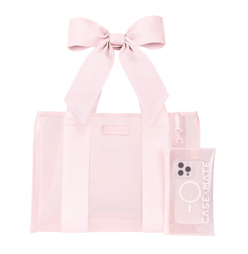 Case-Mate Ballet Pink Bow Jelly Tote Bag