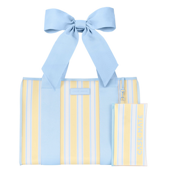 Case-Mate Cabana Stripe Bow Jelly Tote Bag