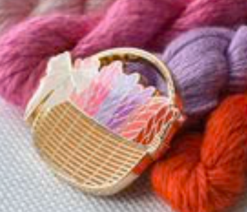 Needlepoint Basket Needle Minder