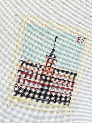Madrid Plaza Mayor Travel Stamp
