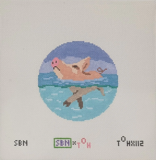 Swimming Pig