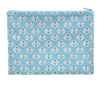 Blue Thistle PVC Project Bag