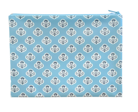 Blue Thistle PVC Project Bag