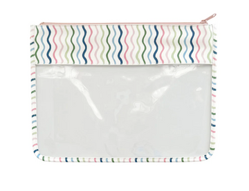 Rainbow Squiggle Peek-Through Project Bag