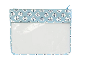Blue Thistle Peek-Through Project Bag