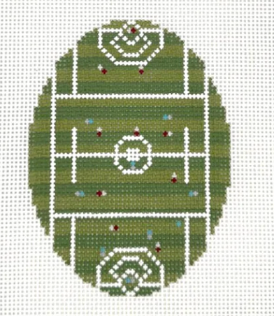 Lacrosse From Above Oval