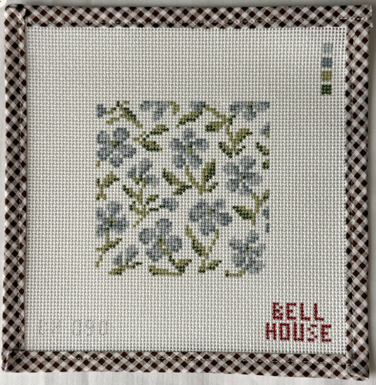 Blue Floral 4"