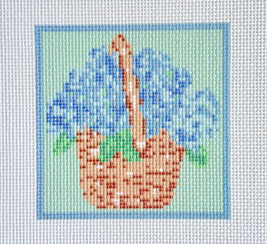 Hydrangea Basket Square Printed