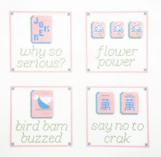 Mahjong Square Coasters
