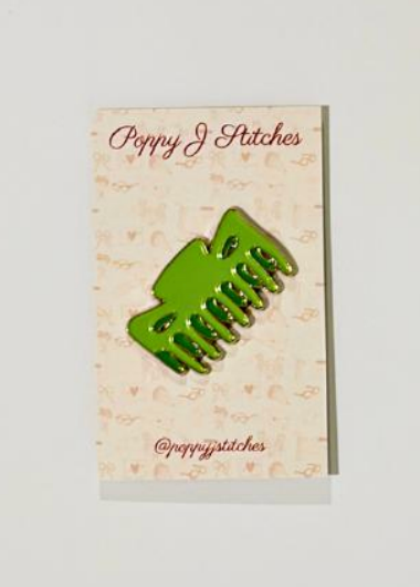 Green Hair Clip Needleminder
