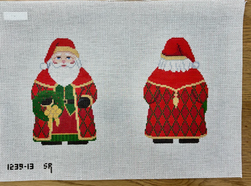 Santa with Wreath - 2 sided