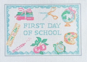First Day of School Sign Printed Canvas