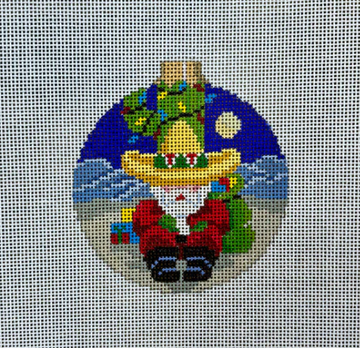 Santa Resting on Cactus